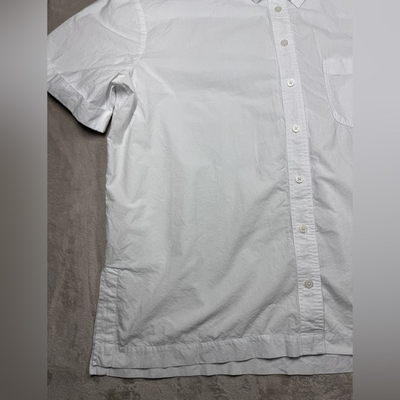 Madewell Women’s White Signature Poplin Short-Sleeve Button-Down Shirt Large - Picture 5 of 16